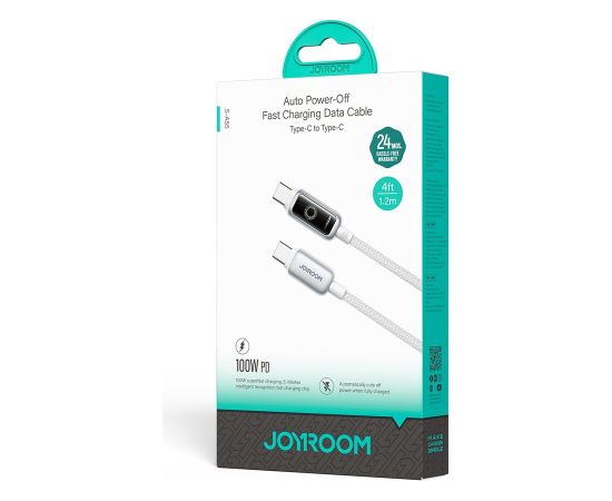 USB кабель Joyroom S-A55 USB-C to USB-C 100W 1.2m белый Дата USB-кабели