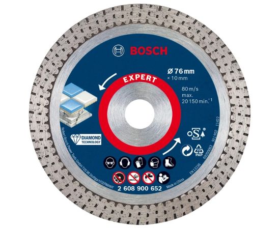 Dimanta griešanas disks Bosch 2608902391; 76x10x1,9 mm Различные диски