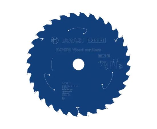 Griešanas disks kokam Bosch 2608902234; 185x20x1,2 mm; Z32; 15° Zāģripas