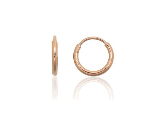 Zelta auskari-riņķīši #1201776(Au-R), Sarkanais Zelts 585°, 0.36 gr. Auskari-riņķīši
