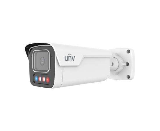 Uniview IPC2B14SE-ADF28KMC-WP-I1 ~ UNV Tri-Guard + Wise-ISP IP kamera 4MP 2.8mm (SMART IR + WHITE LED + BLUE/RED LIGHT) Video novērošanas kameras