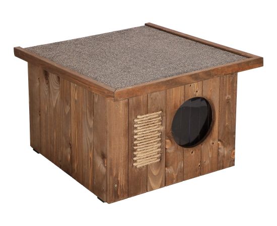 Домик для кошки Springos CH001 коричневый 58x49,5 см Кошачьи домики