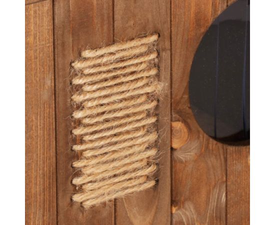 Домик для кошки Springos CH001 коричневый 58x49,5 см Кошачьи домики