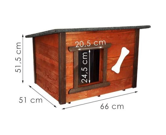 Домик для собаки Springos DH002 "размер М" желтый Citas preces