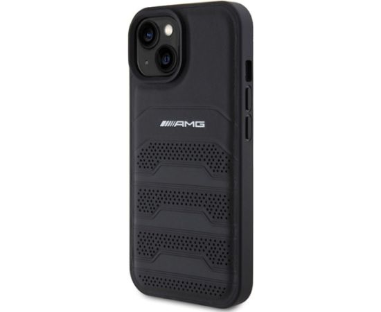 AMG Leather Debossed Lines Back Case Защитный Чехол для Apple iPhone 15 Чехлы - альтернативные
