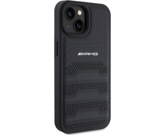 AMG Leather Debossed Lines Back Case Защитный Чехол для Apple iPhone 15 Чехлы - альтернативные