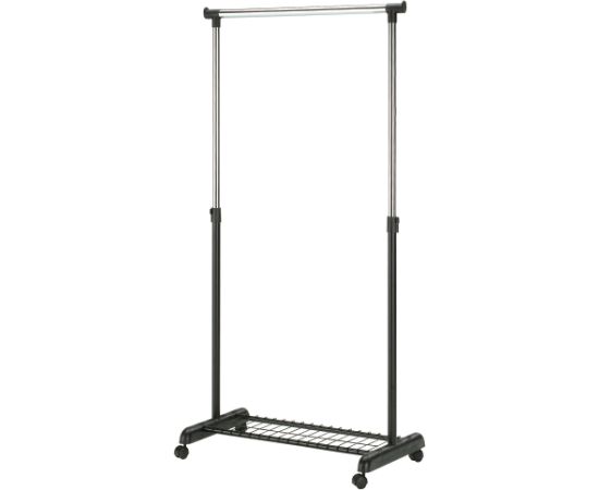 Стойка для одежды FRANK 83x43xH93,5-168cм,  чёрный/хром Новинки Для дома и сада 