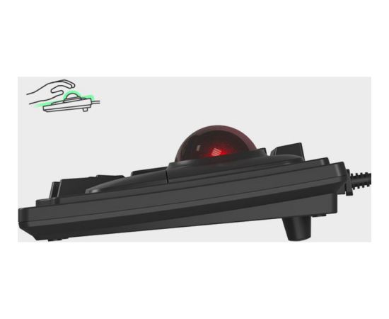 Keysonic KSK-8202ELU-T (black, DE layout) Klaviatūras