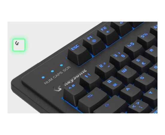 Keysonic KSK-8202ELU-T (black, DE layout) Klaviatūras