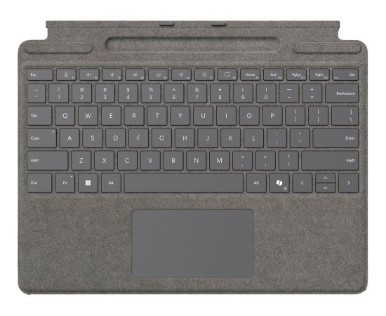 Microsoft Surface Pro Keyboard with Pen Storage for Business (platinum, DE layout, for Surface Pro 10/9/8/X for Business, incl. Surface Slim Pen 2) Klaviatūras
