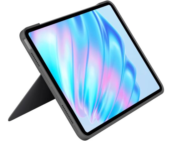 Logitech Combo Touch (gray, DE layout, scissor mechanism, for iPad Air 11" (M2) and iPad Air (5th generation)) Klaviatūras