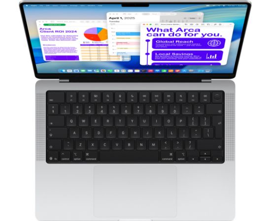 Apple MacBook Pro (14") 2025 (silver, 16 GB, 1 TB (1 TB SSD), M5, MacOS, German) Новинки Компьютерная техника