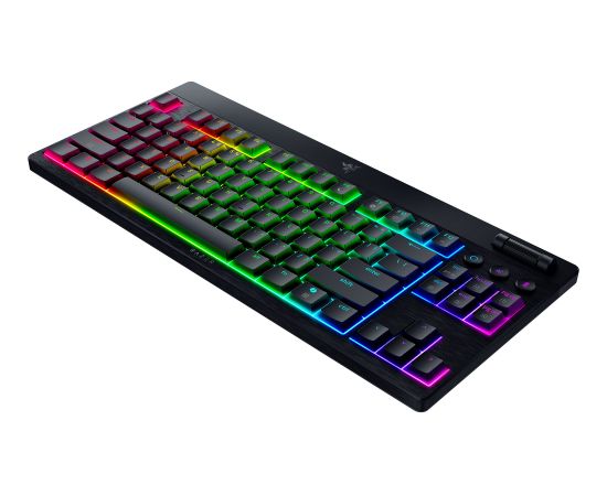 BlackWidow V4 Low-Profile TKL HyperSpeed ??(black, DE layout, Razer Low-Profile Orange) Klaviatūras