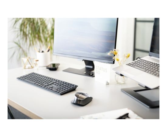 DW 9500 SLIM (black/gray, DE layout, Cherry SX scissor technology) Klaviatūras