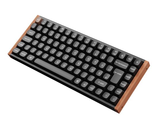 Keychron K2 HE (black/wood, DE layout, Gateron Double-Rail Magnetic Nebula, aluminum frame) Klaviatūras