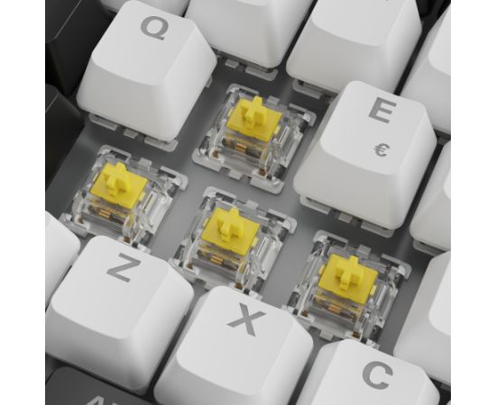 Sharkoon SKILLER SGK50 S3 (white, IT layout, Gateron Yellow) Klaviatūras