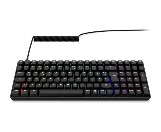 Sharkoon SKILLER SGK50 S2 PBT (black, DE layout, Gateron G Pro 3.0 Yellow) Klaviatūras