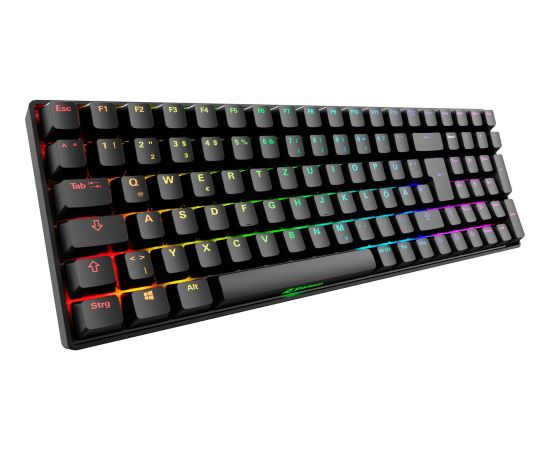Sharkoon SKILLER SGK50 S2 (black, DE layout, Gateron Red) Klaviatūras