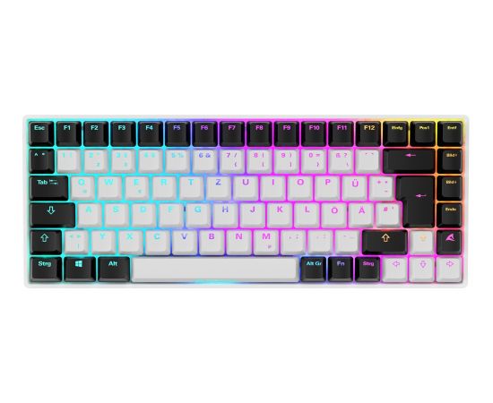 Sharkoon SKILLER SGK50 S3 (white, DE layout, Gateron Brown) Klaviatūras