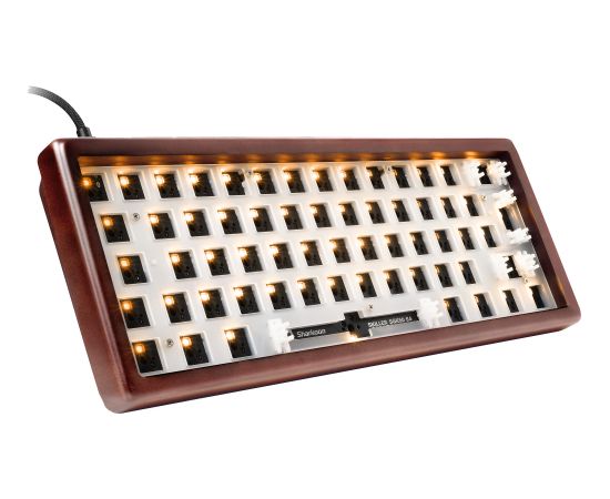 Sharkoon SKILLER SGK50 S4 Gen2 Wood Barebone (wood) Klaviatūras