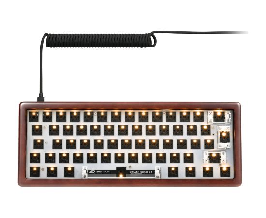 Sharkoon SKILLER SGK50 S4 Gen2 Wood Barebone (wood) Klaviatūras