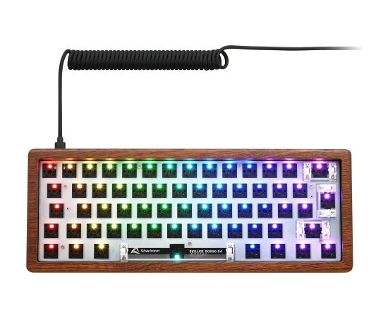 Sharkoon SKILLER SGK50 S4 Gen2 Wood Barebone (wood) Klaviatūras