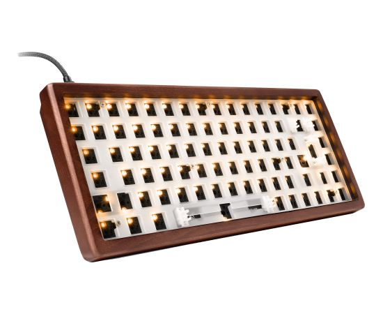 Sharkoon SKILLER SGK50 S3 Wood Barebone (wood) Klaviatūras