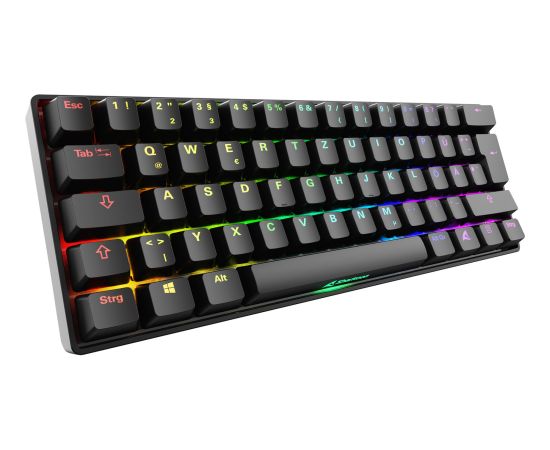 Sharkoon SKILLER SGK50 S4 Gen2 (black, DE layout, Gateron Yellow) Klaviatūras