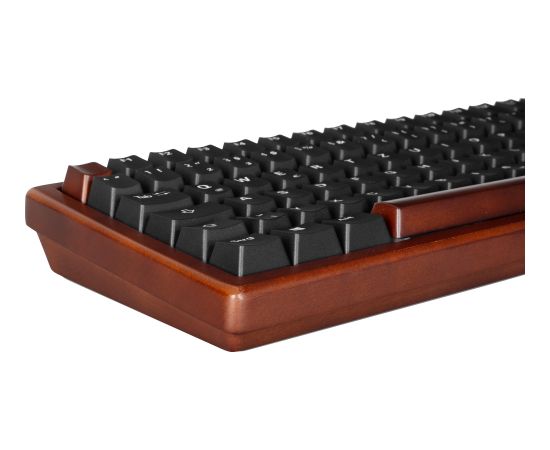 Sharkoon SKILLER SGK50 S2 Wood PBT (wood/black, DE layout, Gateron G Pro 3.0 Yellow) Klaviatūras