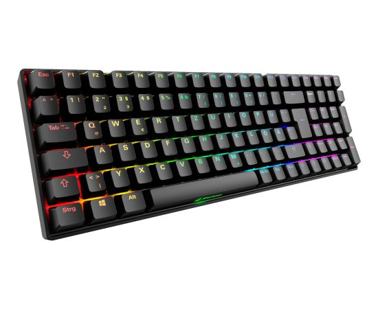 Sharkoon SKILLER SGK50 S2 (black, DE layout, Gateron Yellow) Klaviatūras