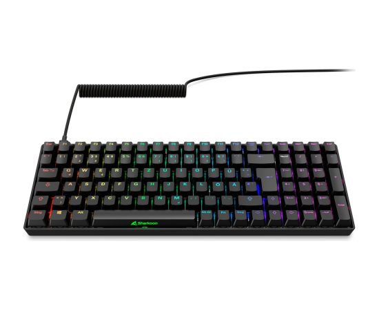 Sharkoon SKILLER SGK50 S2 (black, DE layout, Gateron Yellow) Klaviatūras