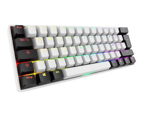 Sharkoon SKILLER SGK50 S4 Gen2 (white, DE layout, Gateron Yellow) Klaviatūras