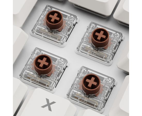 Sharkoon PureWriter W65 (white, DE layout, Kailh Choc V2 Low Profile Red) Klaviatūras