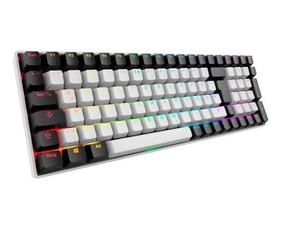 Sharkoon SKILLER SGK50 S2 (white, DE layout, Gateron Yellow) Klaviatūras