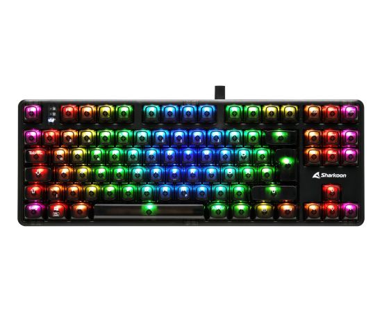 Sharkoon Crystal Shark (black, DE layout, KTT) Клавиатуры