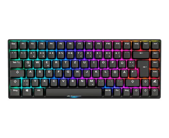 Sharkoon SKILLER SGK50 S3 PBT (black, DE layout, Gateron G Pro 3.0 Yellow) Klaviatūras