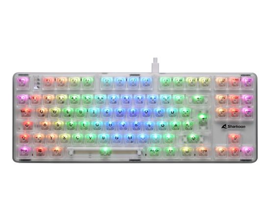 Sharkoon Crystal Shark (white, DE layout, KTT) Клавиатуры