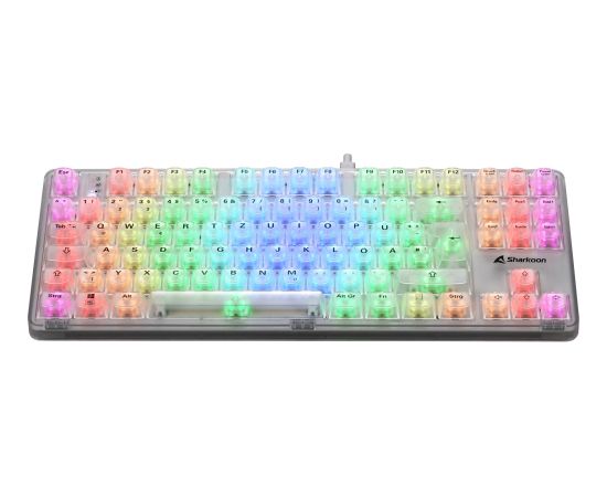 Sharkoon Crystal Shark (white, DE layout, KTT) Клавиатуры
