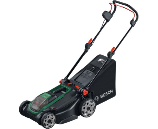 Bosch Powertools cordless lawnmower Rotak18V2-43, 36 volts (2x18V) (green/black, 2x Li-ion battery 4.0Ah, POWER FOR ALL ALLIANCE) Новинки Для дома и сада 