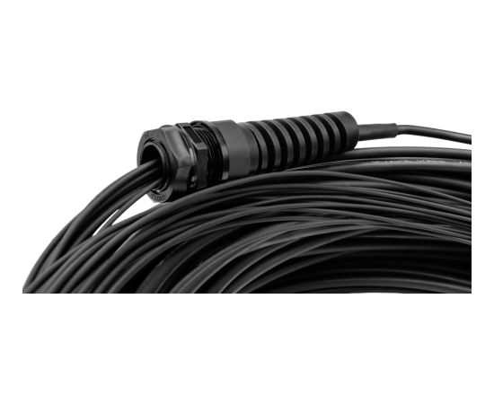 Digitus fiber optic universal breakout cable, duplex, LC/UPC connector, single mode OS2 (black, 100 meters, pre-assembled) Tīkla vadi