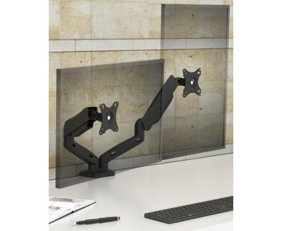 Raidsonic Icy Box Monitor Mount IB-MS204-T (black, for 2 monitors up to 32" (81cm)) Крепления для телевизоров