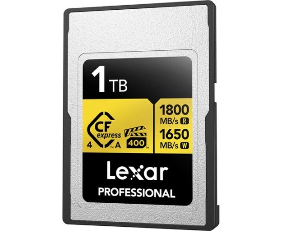 Lexar Atmiņas karte 1TB Professional GOLD CFexpress 4.0 Type A Atmiņas kartes micro SD SDHC