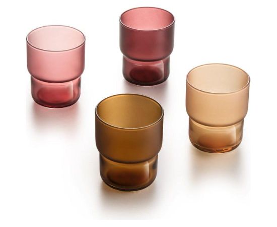 MOKA DELICE GLĀZE 27CL, ASORTĒTAS KRĀSAS, RŪDĪTS STIKLS, Luminarc Glāzes un karafes