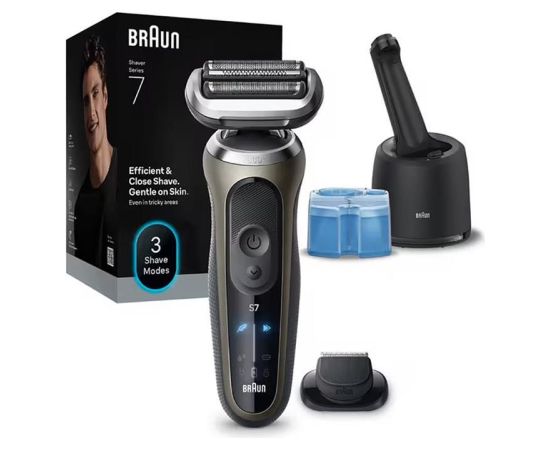 Braun Series 7, wet & dry, brown - Shaver Matu, Bārdas, Ķermeņa trimmeri