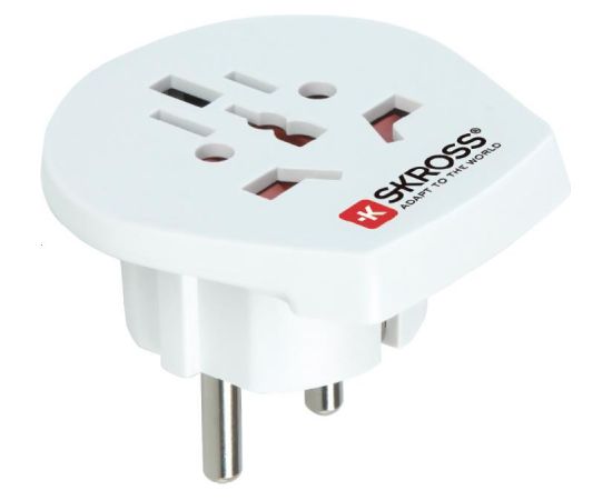 Skross Europe travel adapter TypeE/F, white - Travel adapter Jaunumi - Audio-Video