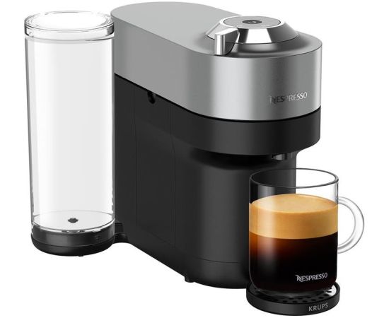 Krups Nespresso Vertuo Pop+, titan - Capsule coffee machine Kafijas aparāti