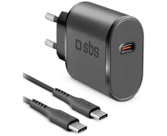 SBS Wall Charger Kit, USB-C, 15 W, black - Power adapter Зарядные устройства