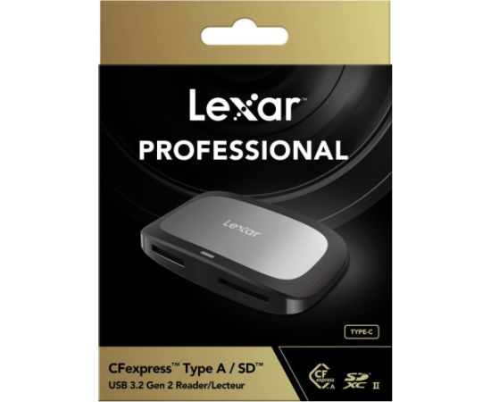 Lexar Karšu lasītājs Professional USB 3.2 Gen 2 priekš CFexpress Type A un SD UHS-II Dokstacijas portatīvajiem datoriem