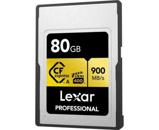 Lexar Atmiņas karte 80GB Professional GOLD CFexpress 4.0 Type A Atmiņas kartes micro SD SDHC
