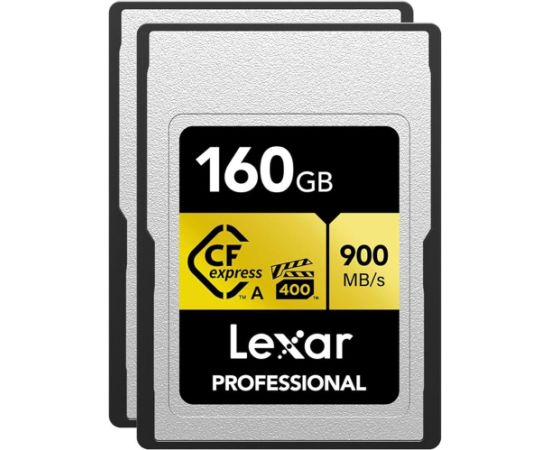 Lexar Atmiņas karte 160GB Professional GOLD CFexpress 4.0 Type A Atmiņas kartes micro SD SDHC